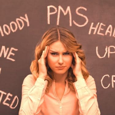 Predmenštruačný syndróm alebo PMS syndróm je skupina symptómov, ktoré sa začínajú jeden až dva týždne pred menštruáciou. Väčšina žien má aspoň niektoré príznaky PMS a tieto príznaky vymiznú po začiatku menštruácie. U niektorých žien sú príznaky natoľko závažné, že zasahujú do ich života. Majú typ PMS nazývaný predmenštruačná dysforická porucha alebo PMDD.